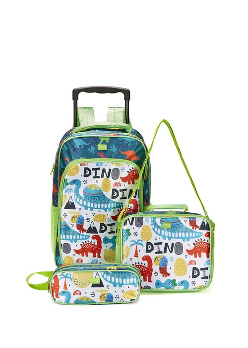 SET DE 3 PIEZAS COLEGIAL CON RUEDAS PARA NIÑO 53736