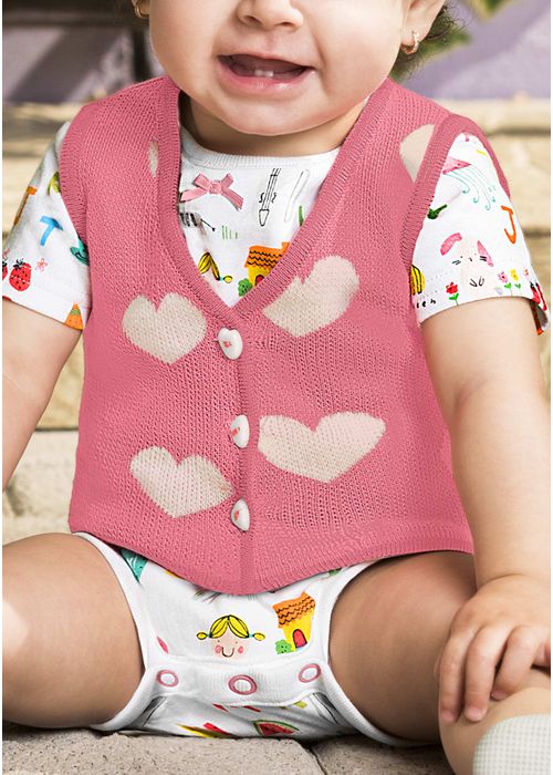 CHALECO ESCOTE EN "V" PARA NIÑA 73060