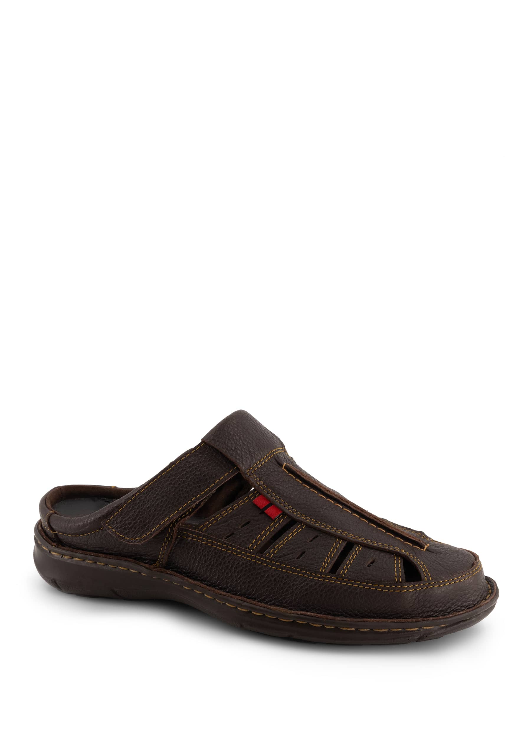 NEW ANDREA men\'s leather clogs in dark brown Andrea Men main image 4
